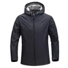 Men's Jackets Spring And Autumn Coat Casual Tooling Windproof Rainproof Outdoor Sports Hooded Mountaineering Suit Mens Jacket Breathable