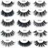 False Eyelashes Top Quality Most D Series The Est 10 Style 1 Pair Good 3D01-3D25 Real Mink Natural Thick Fake