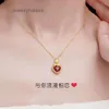 Collier trèfle van 999 collier trèfle coloré femmes amour rouge plaqué 24k pendentif cadeaux de luxe pour copines