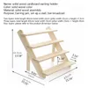 Jewelry Boxes Portable Wooden Retail Table Display Stand for Market Craft Shows Tradeshows Earring Ring Display Rack 2/3/4-Tier Jewelry Pack 231202