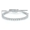 Nuovi gioielli di moda di arrivo 18k placcato oro bianco 3mm 4mm 5mm 925 argento Moissanite collane di diamanti imposta bracciali Moissanite