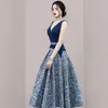 Casual Kleider Vintage Jacquard Formale Kleid Für Frauen 2023 Runway Sommer Sexy V-ausschnitt Ballkleid Elegante Ärmellose Party G975