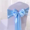 Sashes Satin Sash Wedding Chair High Quality Bow Knot for Party Event El Banquet Home Decoration Wholesale 231202