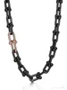 collana da tennis con diamanti da uomo e da donna, gioielleria raffinata, ciondolo in oro per donna, set di maglie a catena nera con diamanti 18k, coppia di designer, designer, regali di San Valentino per feste