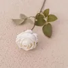 Fleurs décoratives simulées bord brûlé Rose décoration artificielle couleurs vives réalistes Faux Roses pour la maison