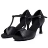 Dance Shoes Latin dance shoes Women's adult high heel satin Soft soled national standard 231202