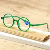 サングラス女性のための小さなフレーム長老眼眼鏡男性ファッションラウンドアイプロテクションハイペルピアアイウェアディオプター4.0遠い視力眼鏡