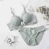 Bh's Sets Nieuwe Damesondergoed Set Zomer Sexy Bh Aanpassingstype Slipje Geen Stalen Ring Beha Fe Kleine Borst verzameld Lingerie SetsL231202