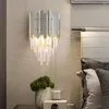 Wandlamp Modern Kristal Led Licht Uitblinker Goud Gang Schans Creatief Ontwerp Binnenverlichting Voor Thuis Slaapkamer Bedlampjes