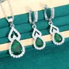 Calabash Pagoda shaped zircon european and American Jewelry Set Earrings Tearrings High Sense Necklace Ring Jewelry Q231202