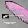 Badmintonrackets Superlicht 6U Carbon Badmintonrackets Professionele offensieve en defensieve raquetas met snarentas Snelheid Z Force 22-26lbs 231201