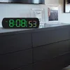 벽 시계 LED 디스플레이 디지털 클럭 온도 습도 타이머 간단한 알람 고화질 카운트 다운