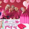 Otros suministros para fiestas de eventos 6/10/12 Conjunto de batas de fiesta de cumpleaños de spa Vestidos para niñas Kimono Bata de satén Favores de fiesta de spa rosa para niños Kit de spa de cumpleaños para niños 231202