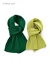Szaliki zielone wełny małe szalik damskie zimowe ciepłe wełny szaliki solidny kolor dorosłych
