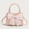 Evening Bags Fashion Womens Clutch Purse Handbags Summer Pink Bowknot Female Underarm Sweet Girls Small Square Shoulder Messenger Bag 231201