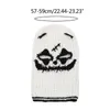 Hoeden Sjaals Sets Bivakmuts Hoed voor Volwassen Herfst Winter Gebreid Masker P ography Props Angstaanjagende Ghost 231214