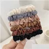 Haaraccessoires Chouchou Haarbanden Stropdas Dames Voor Satijnen Scrunchies Stretch Paardenstaarthouders Handgemaakt Drop Delivery Producten Gereedschappen Dhfbv