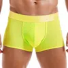 Underpants JOCKMAIL Mens Boxer Sexy Underwear Calzoncillos Boxer Briefs Mesh Soft Underpants Male Panties Pouch Shorts Ice Silk Pants Short 231202