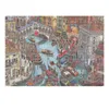 3D Puzzles 75 50cm Adult 1000 Pieces Jigsaw Puzzle Crowded Canal Beautiful Landscape Paintings Stress Reducing Toys Christmas Gifts 231202