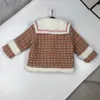 Nouveau bébé designer veste revers manteau enfant en bas âge Taille 120-160 vêtements d'hiver pour enfants Ajouter du coton et de la laine de lapin vêtements d'extérieur pour enfants Nov25