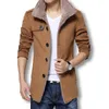 Jaquetas masculinas inverno longo casaco de lã homens e s slim fit mens blusão de alta qualidade trincheira plus size 4xl jaqueta 231201