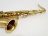 Saxofone tenor dourado champanhe de música oriental tipo Mark VI sem F # com estojo de voo