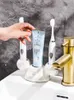 Toothbrush Holders Bathroom accessories Light luxury electric toothbrush holder Toilet sink storage rack Storage base tooth brush holder Q231202