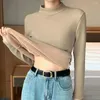 여성용 블라우스 터틀넥 겨울 스웨터 여성 우아한 Sueter Fleece knittsthicken 벨벳이 늘어서 따뜻한 풀오버 슬림 탑 저지 니트웨어