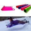 Tapis de glisse pour luge à neige Tapis volants pour traîneau à neige flexible Enroulez des traîneaux pour enfants Légère vitesse Luge à neige Snowboard Luge 231201