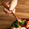 Cucchiai Cucchiaio da zuppa Facile da usare Leggero in legno per una cena confortevole I barattoli di miele ideali migliorano la cucina casalinga