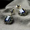 Dangle Earrings Kpop Vintage Blue Grosse Boucle D'Oreille Bohemian Big Wholesale/Joyeria Etnica/Brincos Grandes/Maxi Brinco