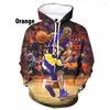 Erkek Hoodies Basketbol Yıldız Baskılı 3D Serin Erkekler Kadın Çocuklar Moda Uzun Kollu Sweatshirt Sokak Giyim Erkek Kız Çocuk Giysileri Üstleri