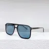 Sunglasses Silver Reflective Lenses Square Large Frame Women's 4423 Fashion Men's Glasses Simple Style 6 Colors Black Brown Blue