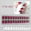 24 Stück/Box Fake French Nails Press On Long Stiletto Mandelform Wearable False Nails With Moon Heart Designs Full Cover Nail Tips