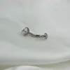 Kaş mücevher 10 adet gövde mücevher-g23 cz akıllı göbek göbek düğmesi gövde piercing 14gx10x4/6mm göbek kaş eğrisi halters göbek halkaları 231201