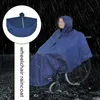 Rain Wear Wheelchair Waterproof Poncho Rain Cover with Hood Disability Aid Rain Mac / Coat Scooter Raincoat for The Elderly 231201