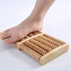 Foot Care 3 5 Row Wooden Roller Wood Massage Reflexology Relax Relief Massager Spa Gift Anti Cellulite Tool 231202