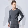 Sous-vêtements thermiques pour hommes, vêtements d'hiver, longs Johns chauds, ensembles noirs Sexy, Plus Velet pour hommes