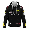 Rfy5 Felpe con cappuccio da uomo 2023/2024 Nuova F1 Formula One Racing Team Felpe Fans Uomo Zipper Max 1 Checo 11 Driver Nero Oversize Primavera Autunno Abbigliamento per bambini Cappotto 6XL