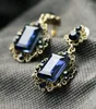 Dangle Earrings Kpop Vintage Blue Grosse Boucle D'Oreille Bohemian Big Wholesale/Joyeria Etnica/Brincos Grandes/Maxi Brinco