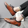 Dress Shoes Genuine Leather Octopus bean shoes For Men Fashion Flats Shoes walking sports loafer breathable outdoor Men's driving shoes 231201