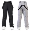 Skidåkning Bib Pants Style Ski Män Kvinnor Suspender Winter Windproof Waterproof Thick Warm Snowboard Snow Trousers Overalls 231202