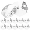 Kit di ciondoli per tende in vetro trasparente da 100 pezzi, per realizzare gioielli per porte
