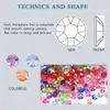 Diamants en vrac entiers 2-5mm, strass en résine, fond Transparent, cristal AB, pierres précieuses pour ongles, décoration de vêtements, 259q