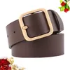 Belts 1pc Women Belt Female Fully Adjustable Casual Square Shape Buckle For Ladies (110cm Length 33cm Width Coffee