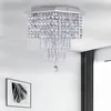 Taklampor Mini Crystal Chandelier Modern Belysning Flush Mount Light Fixture för sovrum vardagsrum Hallrum