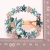 Fermagli per capelli Gioielli per ragazze Incredibile smalto colorato Farfalla Fiori Barrette Forcina di cristallo Copricapo Accessori per clip per donna