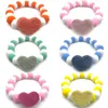 Abbigliamento per cani 30 pezzi Collana con palline per capelli per gatti in stile San Valentino Ragazza Ragazzo a forma di cuore Papillon Cravatta Accessori per toelettatura