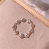 Charm Armbanden Unieke Geometrische Onregelmatige Barokke Parelketting Armband Voor Vrouwen Kpop Kristal Kralen Bruids Bruiloft Sieraden Cadeau