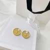 Designer de luxe rond boucles d'oreilles mode boucles d'oreilles en or à la mode triomphale hommes femmes boucle d'oreille ornements cadeaux dames boucle d'oreille bijoux goujons